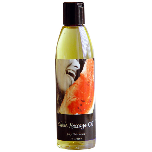 Earthly Body Edible Massage Oil Juicy Watermelon 8oz