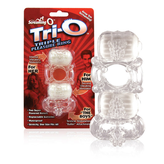 Screaming O Tri-O Triple Pleasure Ring (6 per Box)