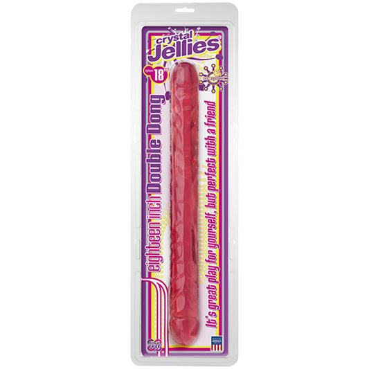 Crystal Jellies - Double Dong Pink 18in