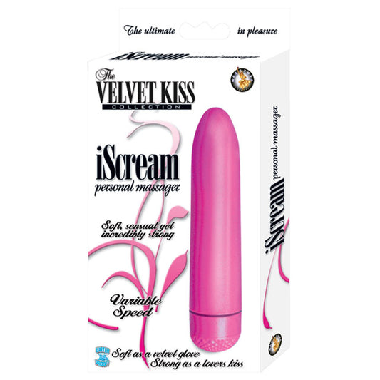 The Velvet Kiss Collection Iscream Multispeed Waterproof 5in. Vibe (Pink)