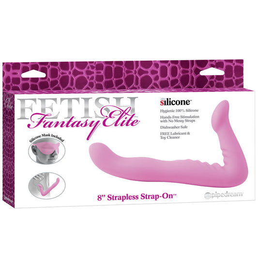 Pipedream Fetish Fantasy Elite 8 in. Silicone Strapless Strap-On Pink