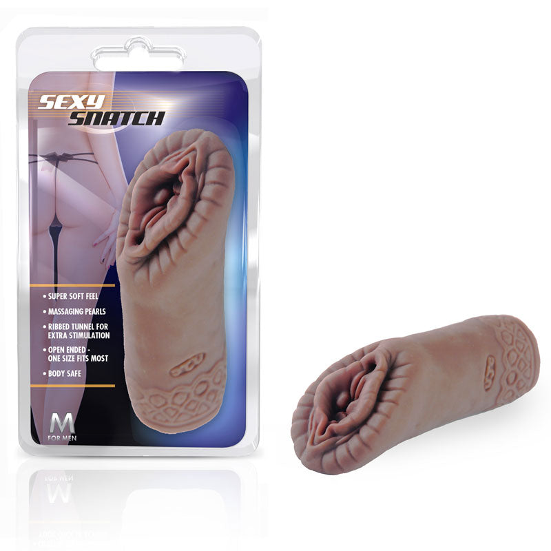 Blush M for Men Sexy Snatch Vagina Stroker Brown