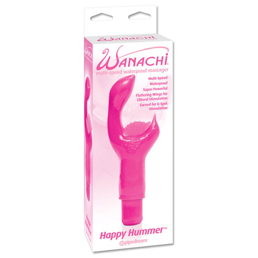 Pipedream Wanachi Happy Hummer Multi-Speed Waterproof Massager Dual Stimulator Pink