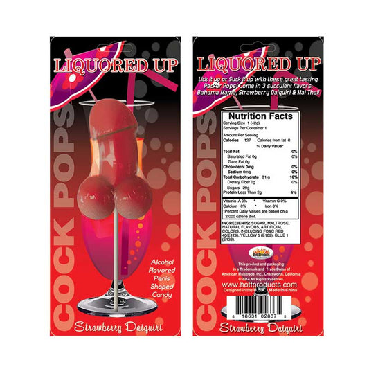 Liquored Up Cock Pop-Strawberry Daiquiri