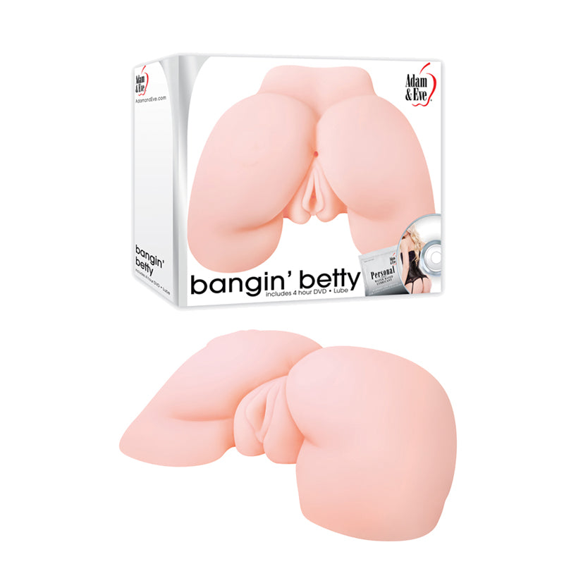 Adam & Eve Bangin' Betty Dual Entry Masturbator Beige