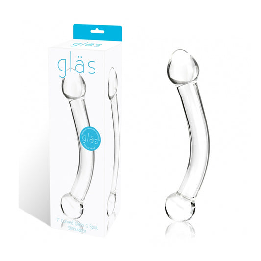 Glas 7 in. Curved Glass G Spot Stimulator