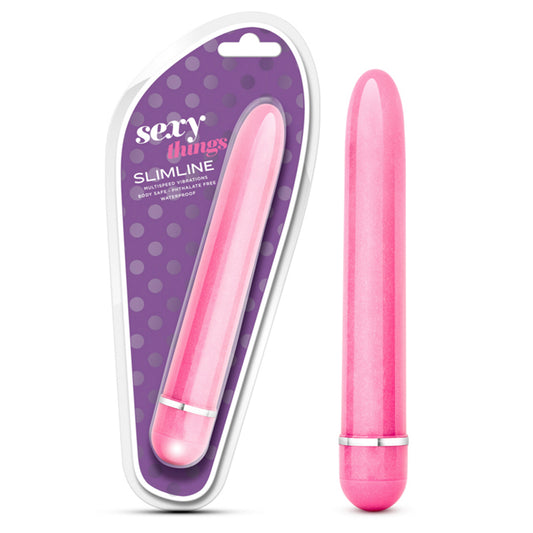 Blush Sexy Things Slimline Vibrator Pink