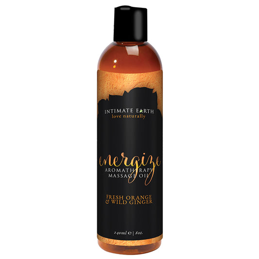 Intimate Earth Energize Massage Oil 240 ml/8 oz