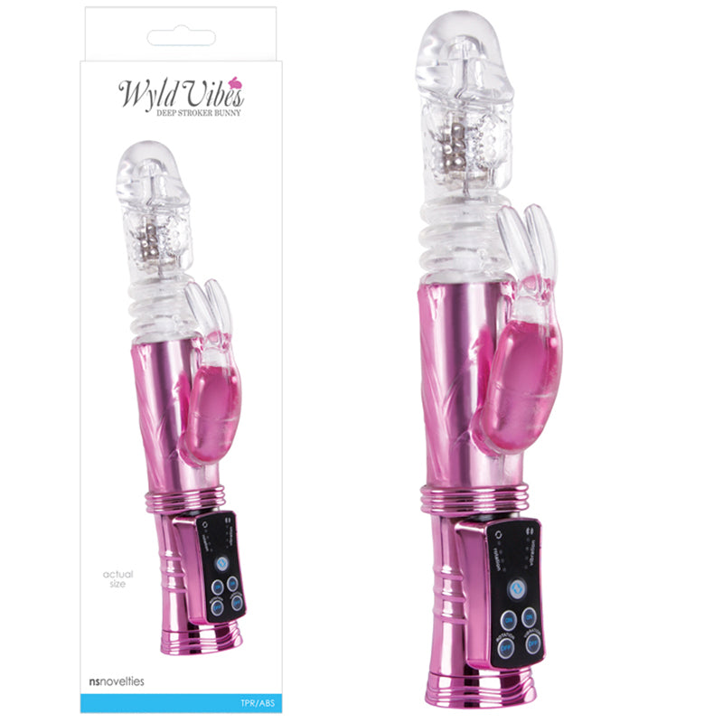 Wyld Vibes Deep Stroker Bunny Vibrator Pink