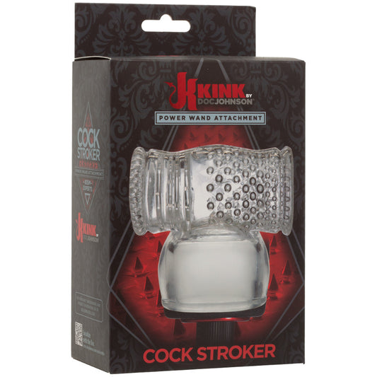 Kink Wand Attachment Cock Stroker Clear