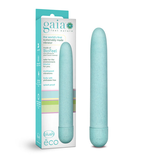 Blush Gaia Eco Slimline Vibrator Aqua