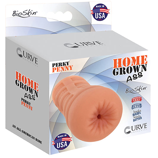 Curve Toys Home Grown Ass Perky Penny Anal Stroker Beige