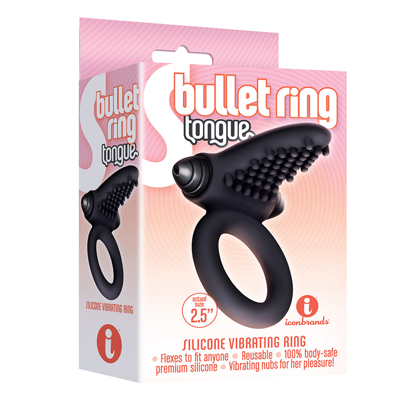 The 9's, S-Bullet Ring - Tongue, Silicone