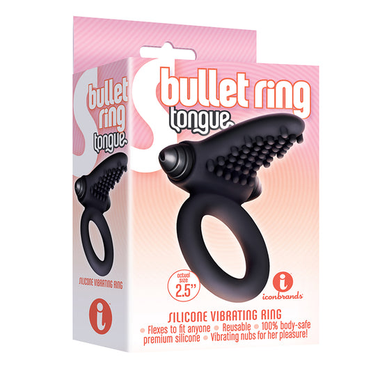 The 9's, S-Bullet Ring - Tongue, Silicone