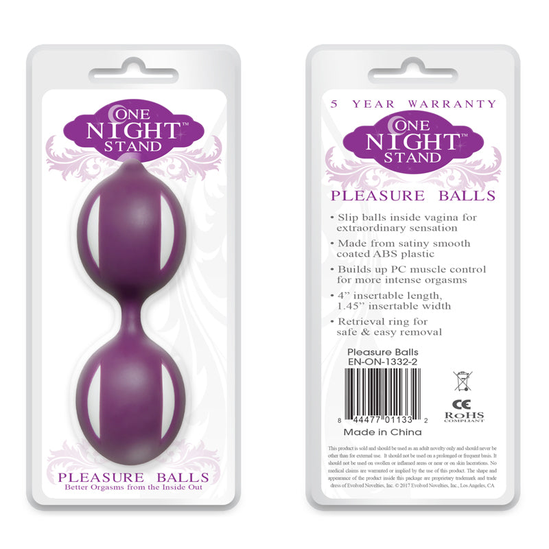 Evolved One Night Stand Pleasure Balls Kegel Trainer Purple