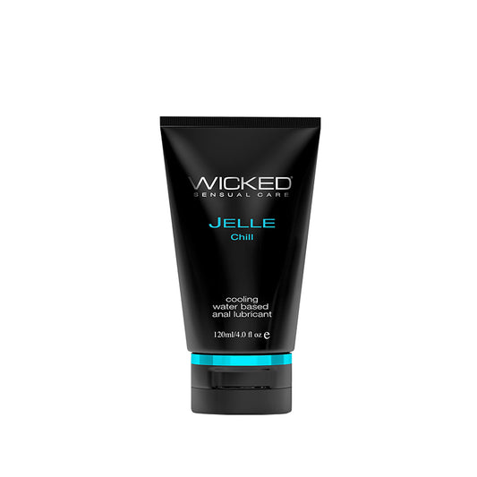 Wicked Jelle Anal Gel Cooling Sensation Lubricant 4oz Tube