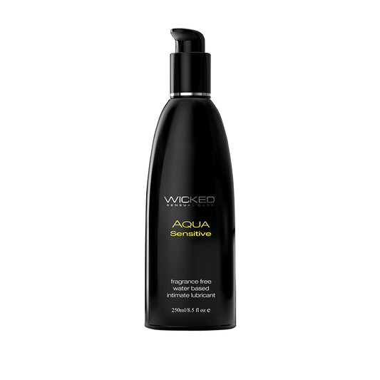 Wicked Aqua Sensitive Hypoallergenic Water Based Lubricant 8 oz.