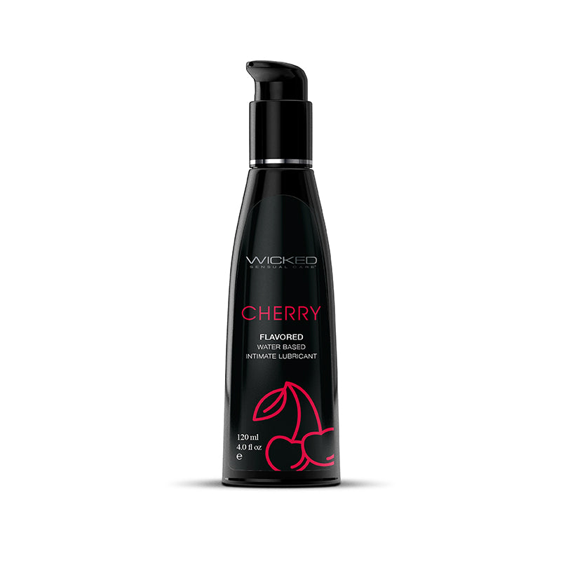 Wicked Aqua Cherry Water Based Lubricant 4 oz.