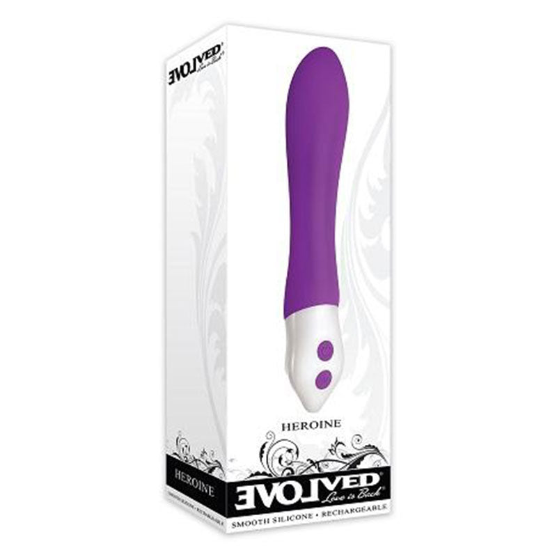 Evolved Heroine Rechargeable Silicone G-Spot Vibrator Purple