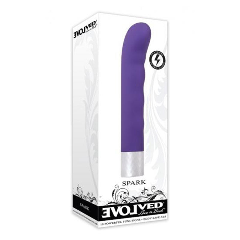 Evolved Spark Rechargeable G-Spot Vibrator Purple