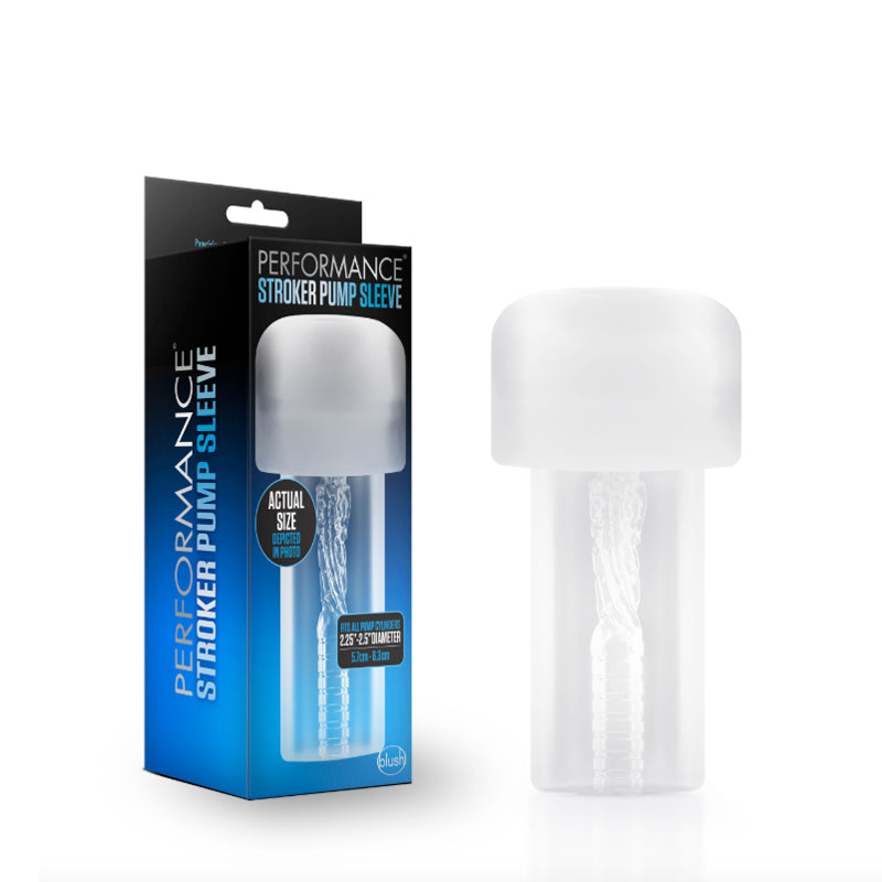 Blush Performance Stroker Pump Sleeve Clear – Shockwave Adult Lifestyle ...