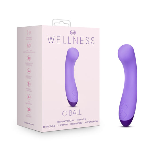 Blush Wellness G Ball Rechargeable Silicone G-Spot Vibrator Purple