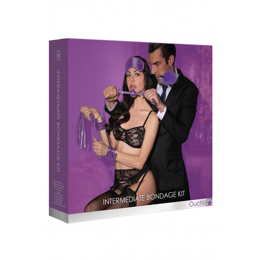 Ouch! 11-Piece Intermediate Bondage Kit Purple