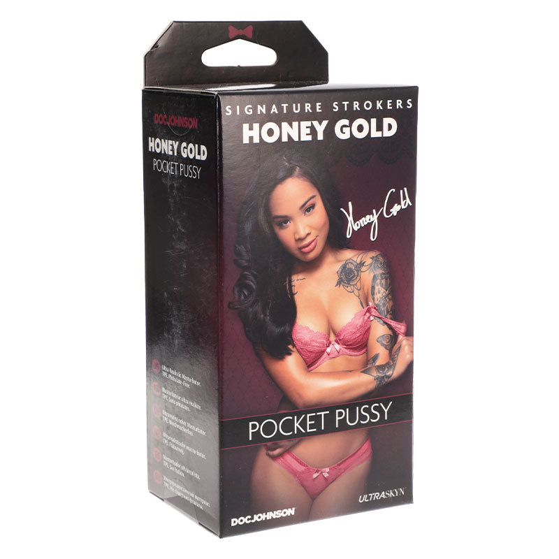 Signature Strokers - Honey Gold - ULTRASKYN Pocket Pussy Caramel