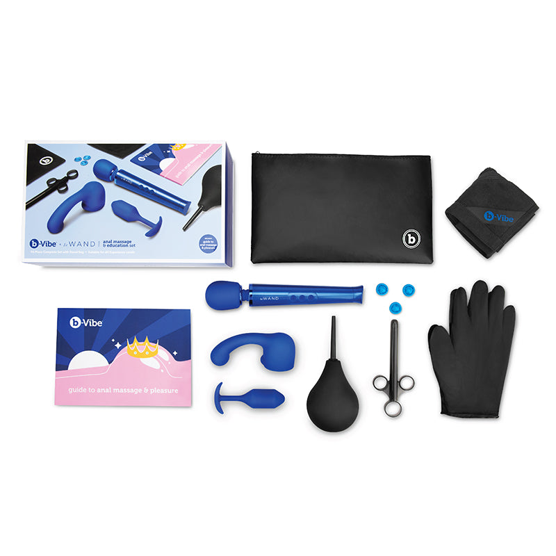 b-Vibe 10-Piece Anal Massage & Education Set Blue