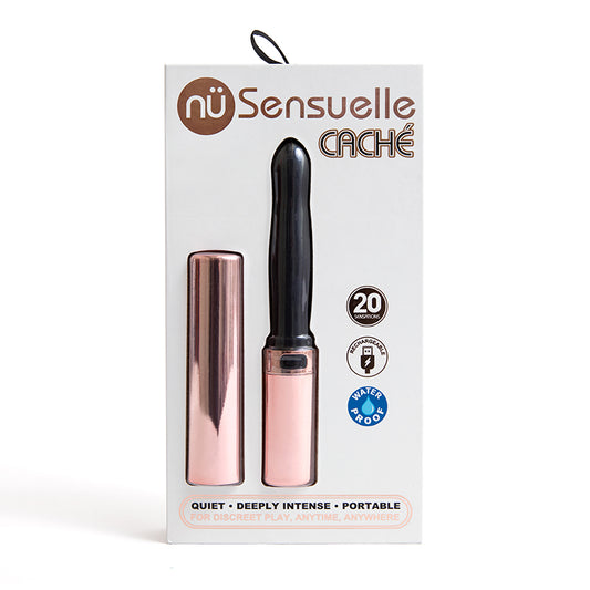 Sensuelle Cache 20-Function Vibe Rechargeable Rose Gold/Black