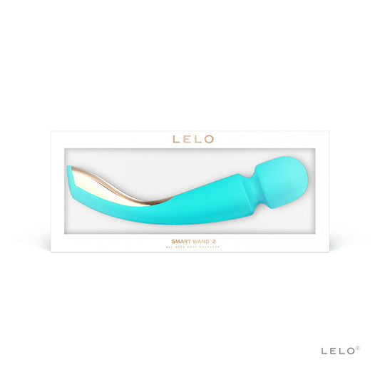 LELO SMART WAND 2 Large Rechargeable Wand Vibrator Aqua