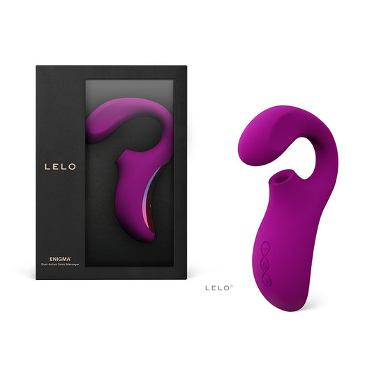 LELO ENIGMA Suction Dual Stimulator Deep Rose