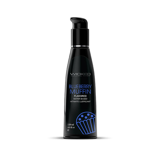 Wicked Aqua Blueberry Muffin Water Based Lubricant 4 oz.