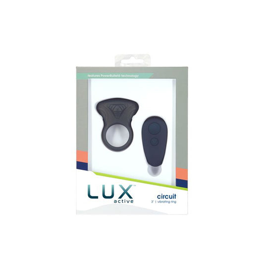 Lux Active Circuit 3 in. Vibrating Ring Silicone Black