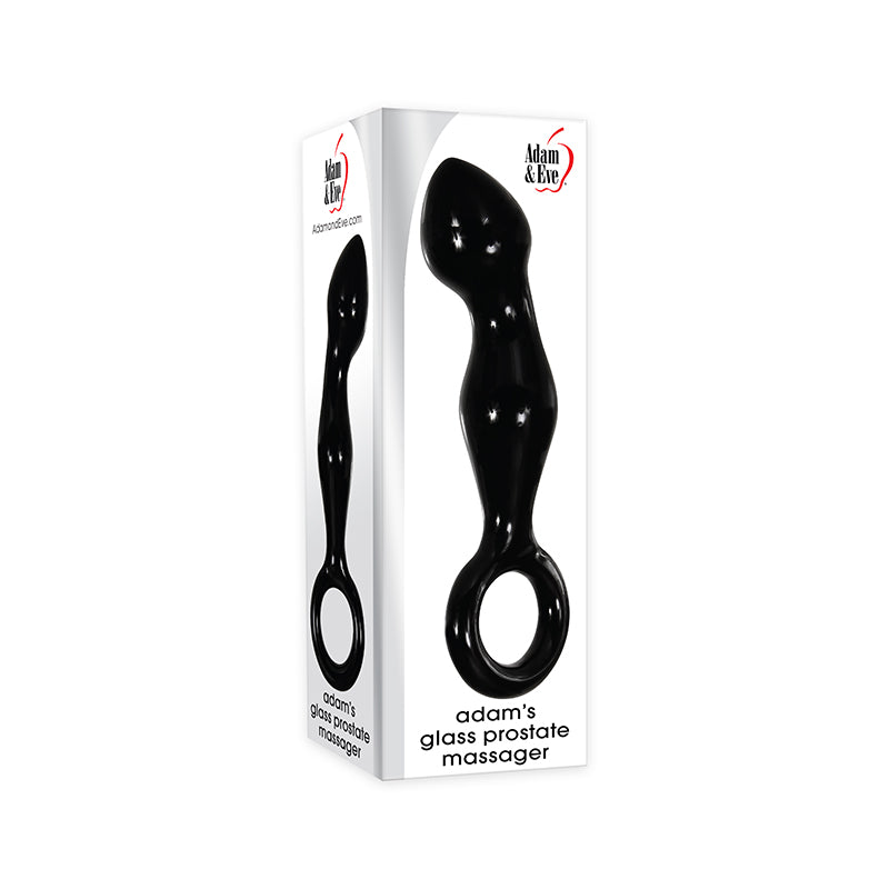 Adam & Eve Adam's Glass Prostate Massager Black