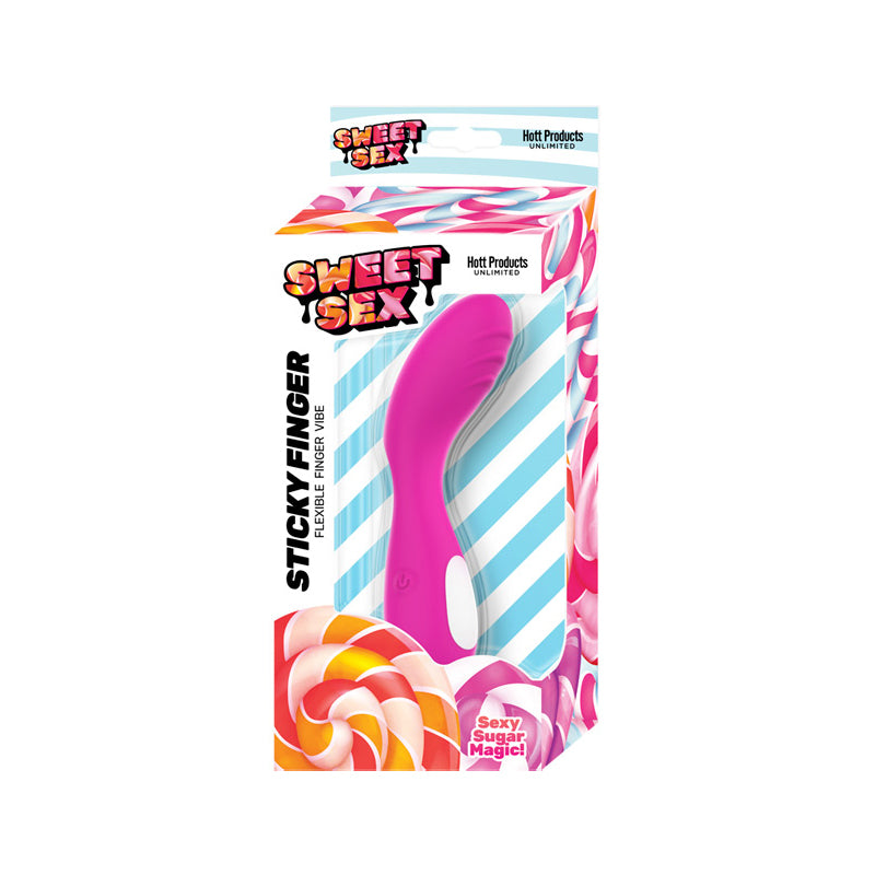 Sweet Sex Sticky Fingers Silicone G-Spot Vibe Magenta