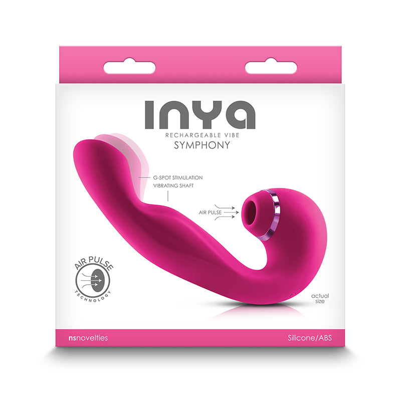 INYA Symphony Rechargeable Vibe with Suction Pink