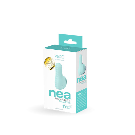 Vedo Nea Rechargeable Finger Vibe Tease Me Turquoise