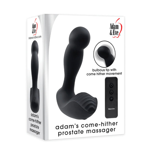 Adam & Eve Adam's Come-Hither Rechargeable Remote-Controlled Silicone Prostate Massager Black