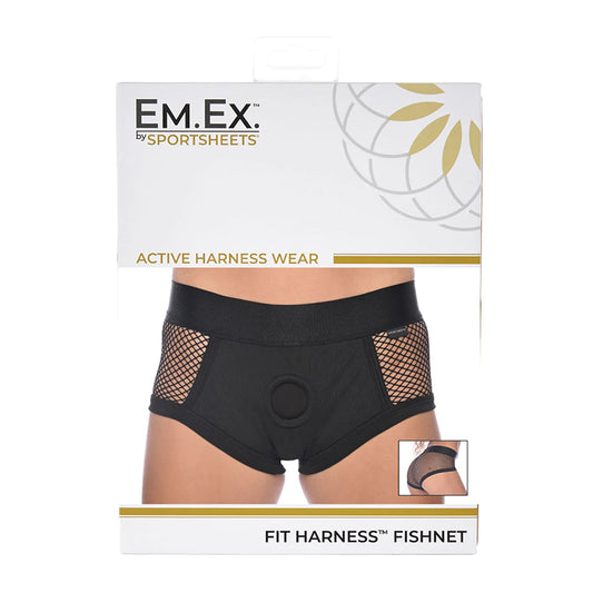 Sportsheets Em.Ex. Fit Harness Fishnet M