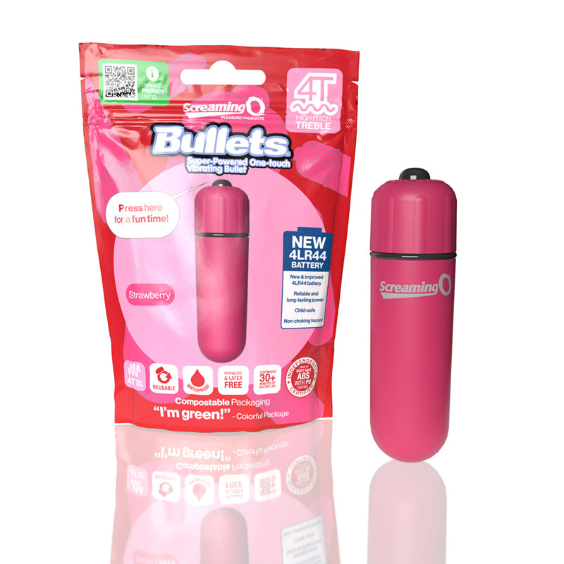 Screaming O 4T Bullet Vibrator Strawberry