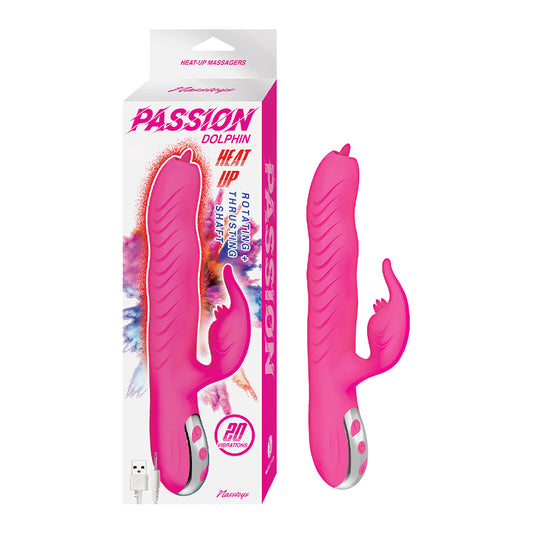 Passion Dolphin Heat Up Dual Stimulator Pink