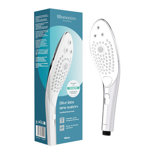 Womanizer Wave Shower Head Masturbator Chrome