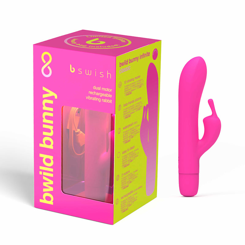 B Swish Bwild Bunny Infinite Limited Edition Vibrator Sunset Pink